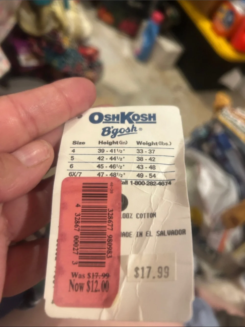 Sz 6 vintage osh kosh flannel top